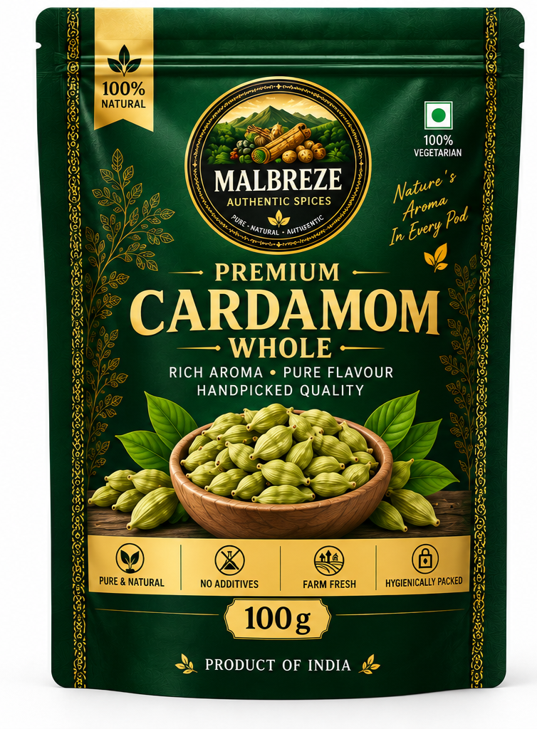 Malbreze Green Cardamom -100 Gms